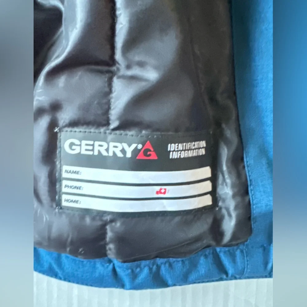 Gerry Ski‎ Jacket Youth Boys M-10/12 Blue Full Zip Hooded Winter Snowboard Coat